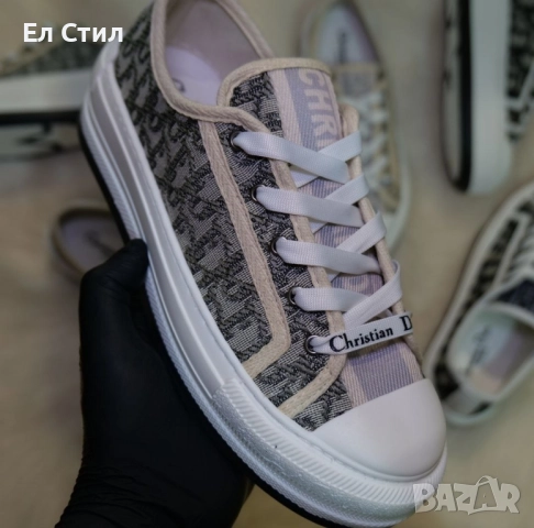 📌Дамски маратонки Dior Oblique - Бежаво с Тъмно Зелено 36 37 38 39 40 номер Цена 110/56.24€ Еконт