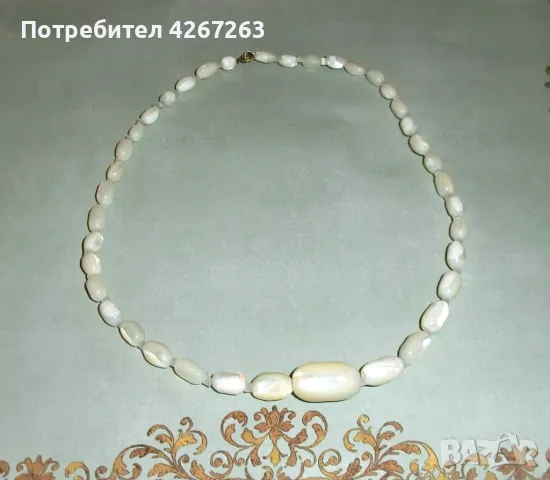 Стар седефен гердан, седефена огърлица, снимка 9 - Антикварни и старинни предмети - 49065259