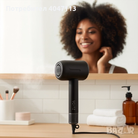 Сешоар Oliver Voltz, 1600W, 4 степени на температура, 3 скорости, Сив, снимка 2 - Сешоари - 51749835