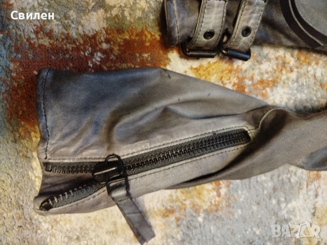 Дамско байкър кожено яке Freaky Nation XS , снимка 10 - Якета - 52352383