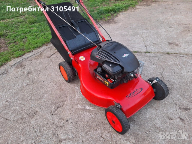 Косачка Briggs ALKO 4.5к.с. 48см самоходна мулчираща с кош, снимка 11 - Градинска техника - 54115073