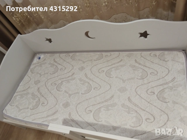 Детско легло +чисто нов матрак, снимка 3 - Бебешки легла и матраци - 54211137