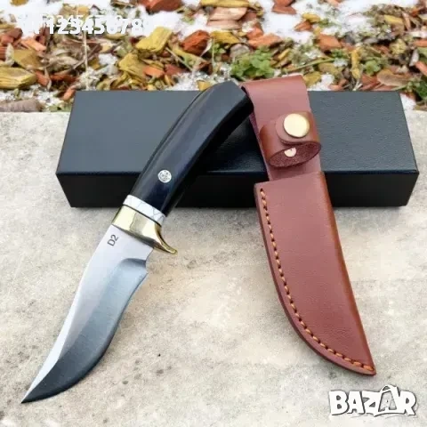Ръчно изработен ловен нож DER HUNT -D2; 106x218, снимка 5 - Ножове - 53807065
