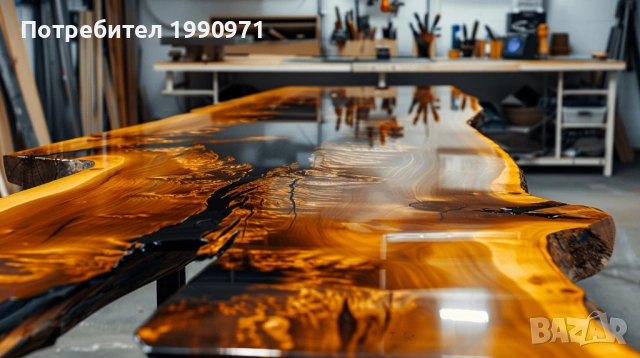Маси от уникална дървесина и смола по поръчка, снимка 2 - Маси - 53729224