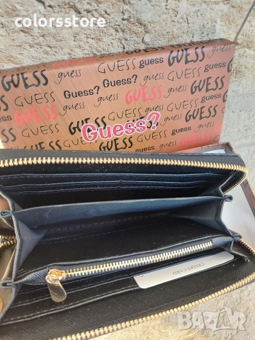 Черно портмоне Guess кодVL109R, снимка 4 - Портфейли, портмонета - 43684873