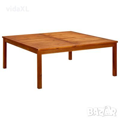 vidaXL Градинска кафе маса, 110x110x45 см, акация масив(SKU:316397, снимка 1 - Градински мебели, декорация  - 45161991