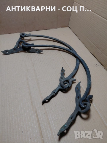 Комплект Соц Стари Бакърени Медни Дръжки Общо Тегло 2.100кг. НОМЕР 341., снимка 4 - Антикварни и старинни предмети - 54101750