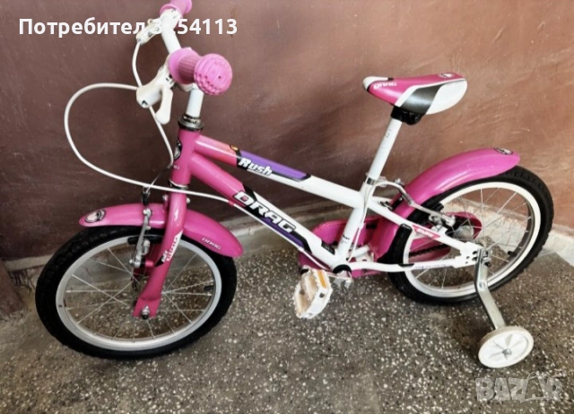 Детско колело DRAG 16 " + колелца