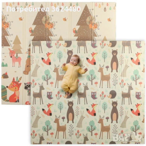 Водоустойчиво сгъваемо килимче за игра 4848, снимка 8 - Други - 53281533