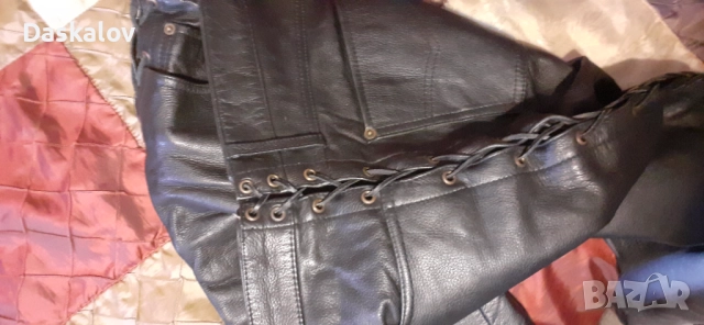 Продавам кожени панталони, снимка 2 - Панталони - 51710082