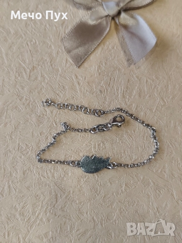 Сребърна гривна (336), снимка 5 - Гривни - 52456300