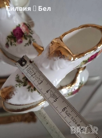 Декоративна обувкa Royal Albert , снимка 9 - Декорация за дома - 51641578