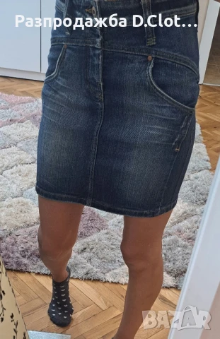 две дънкови поли XS-S , снимка 2 - Поли - 51114888