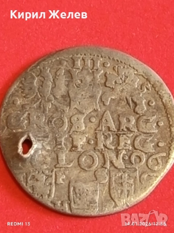 Сребърна монета 3 гроша 1596г. Сигизмунд трети Полша за КОЛЕКЦИЯ 52894, снимка 11 - Нумизматика и бонистика - 53095377