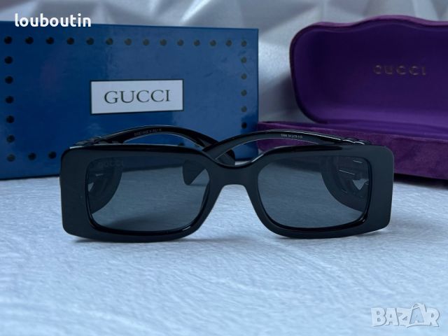 Gucci 2024 дамски слънчеви очила правоъгълни GG1325, снимка 10 - Слънчеви и диоптрични очила - 45439785