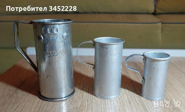 Мерки за алкохол ретро за ценители 3 броя 