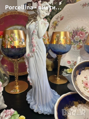 Coalport England 1991 limited edition number 4550/ 9500 “Sapphire”  “ С дъх на бижута” 