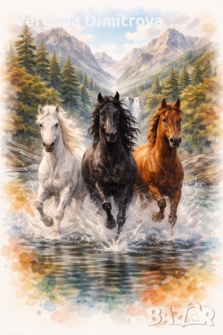 Дигитални картини коне, снимка 4 - Картини - 54183159