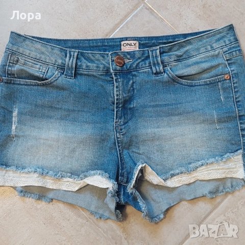 Дамски къси дънкови панталони 7 бр., снимка 13 - Къси панталони и бермуди - 50964340