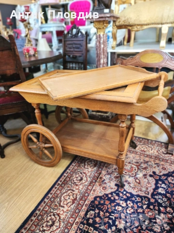 Сервизна количка/дърво, снимка 3 - Маси - 52849512