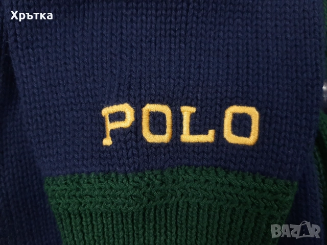 Polo Ralph Lauren Letterman P-Wing - Оригинална жилетка размер XL, снимка 8 - Пуловери - 54067588