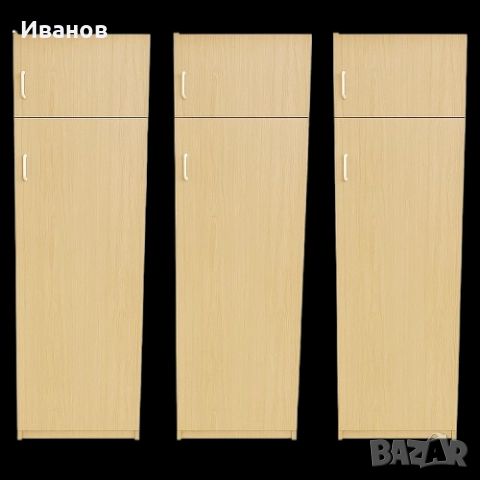 РАЗПРОДАЖБА - 25€. Еднокрилни гардероби с надстройка - 2бр. , снимка 2 - Гардероби - 51636316