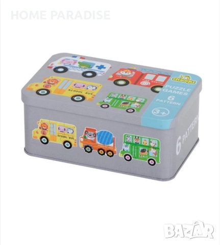 Образователен комплект в кутия от 30 пъзела с колички