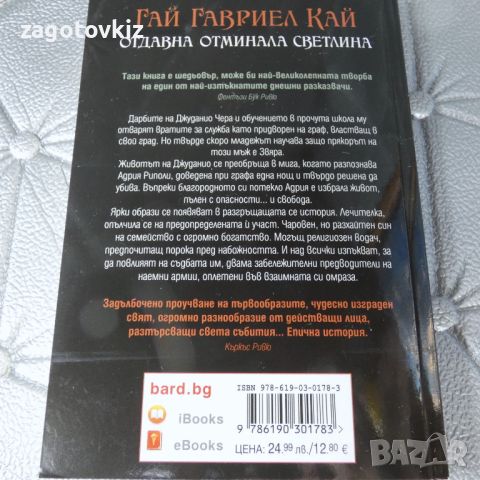 Отдавна отминала светлина Гай Гавриел Кай, снимка 2 - Художествена литература - 46514445