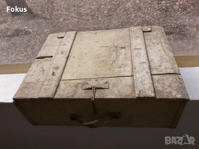 Нациски военен сандък за патрони със етикет и свастика, снимка 2 - Антикварни и старинни предмети - 53498977