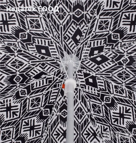 Плажен чадър с метална рамка, Ø2 м., снимка 2 - Други - 50453965