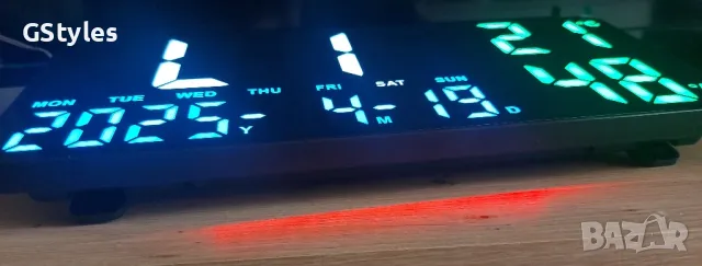 голям лед дигитален часовник 35см/15см, снимка 4 - Друга електроника - 49957219