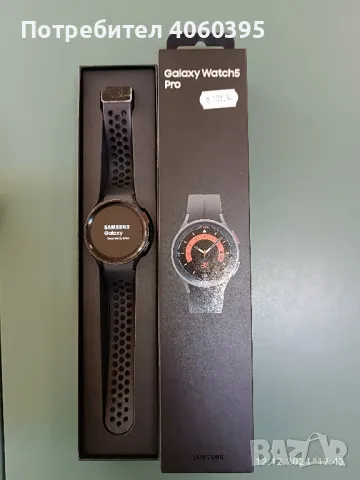 Смарт часовник Samsung Galaxy Watch 5 Pro LTE Black Titanium , снимка 3 - Смарт часовници - 48319138