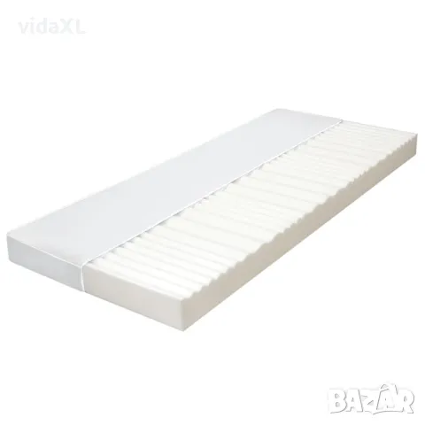 vidaXL Матрак, 80x200 см, 7 зони, PU пяна, 10 см, H2, H3(SKU:282803), снимка 1 - Градински мебели, декорация  - 48572236