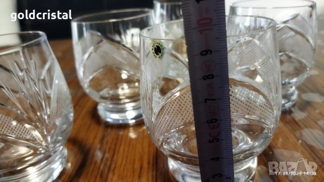 кристални чаши, снимка 3 - Антикварни и старинни предмети - 25661795