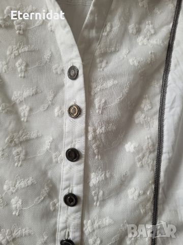Бяла риза с дантела TINTA STYLE, снимка 4 - Ризи - 45466982