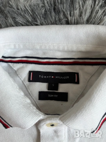 Поло Tommy Hilfiger бял S, снимка 5 - Ризи - 54257902