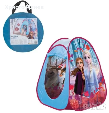Детска палатка pop up Замръзналото кралство Frozen с чанта за съхранение, снимка 3 - Други - 51020151
