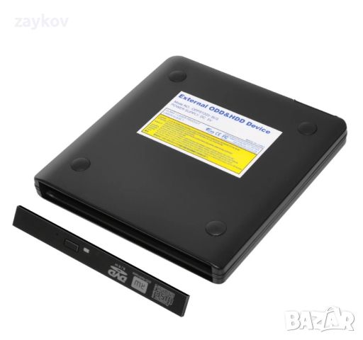 ODPS1203-SU3 Изскачащ 12,7 мм USB3.0 алуминиев външен DVD, снимка 2 - DVD филми - 45578980