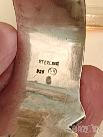 Авторска гривни ковано сребро естествена перла , снимка 10 - Гривни - 45466428