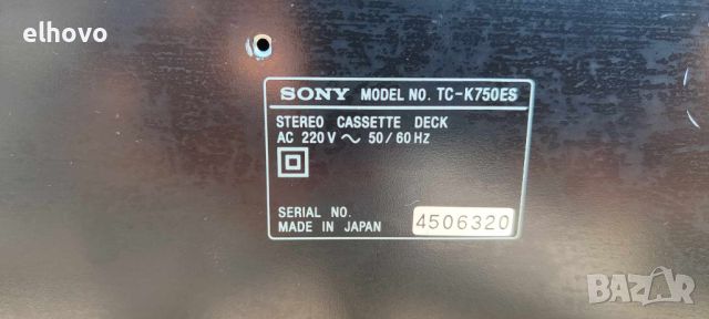 Дек Sony TC-K750ES, снимка 5 - Декове - 46520525