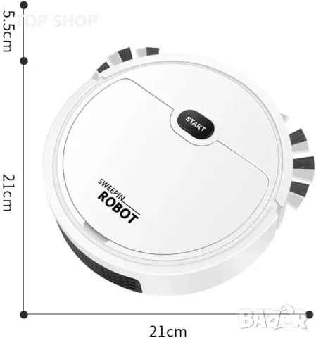 ARNIM Sweeping Robot, Новият USB интелигентен робот за метене смукателен метещ моп 3 в 1 интегрирана, снимка 2 - Прахосмукачки - 48818988