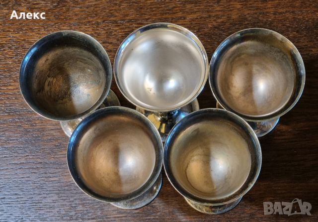 Посребрени чаши Wm Rodgers антикварни колекционерски  , снимка 4 - Антикварни и старинни предмети - 45618344