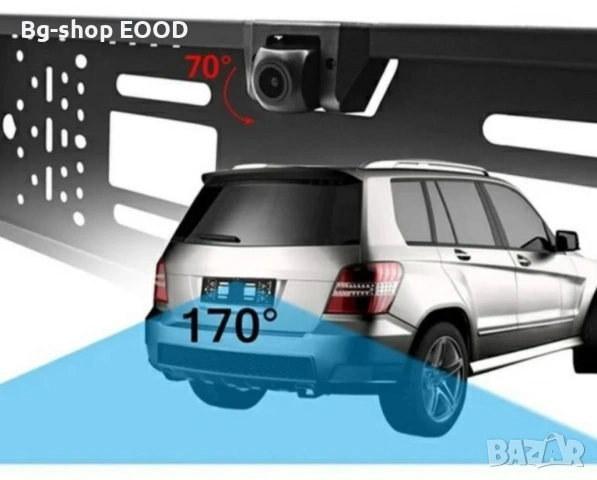 ТОП ЦЕНА!! Рамка с камера за регистрационен номер с 4 LED светлини за задно виждане , снимка 7 - Аксесоари и консумативи - 54191307