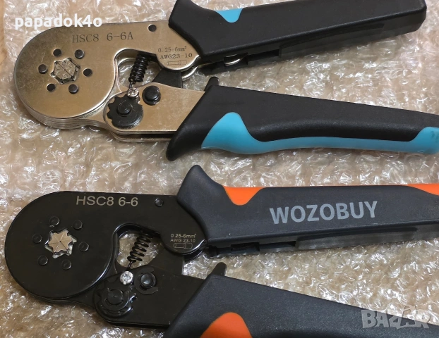 Клещи за кримпване на кабелни накрайници - Кримпващи клещи, снимка 2 - Клещи - 35323638