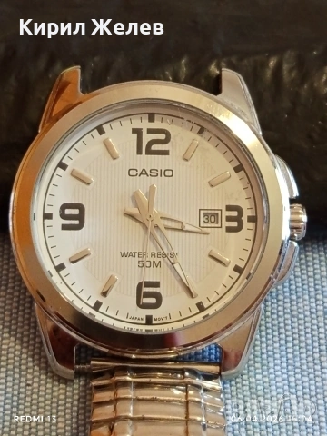 Класически модел мъжки часовник CASIO работи перфектно състояние 54472, снимка 4 - Мъжки - 54109975