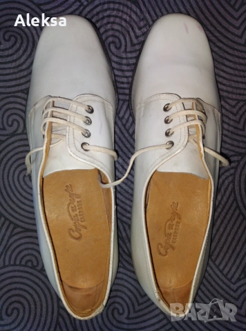 Официални бели мъжки обувки от 1940 година