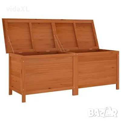 vidaXL Градинска кутия за съхранение кафява 150x50x56,5 см чам масив(SKU:364759), снимка 3 - Други - 48792217