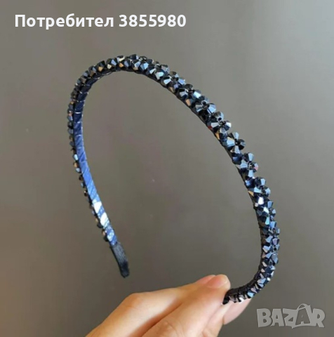Дамска кристална диадема за коса, снимка 7 - Аксесоари за коса - 44988121