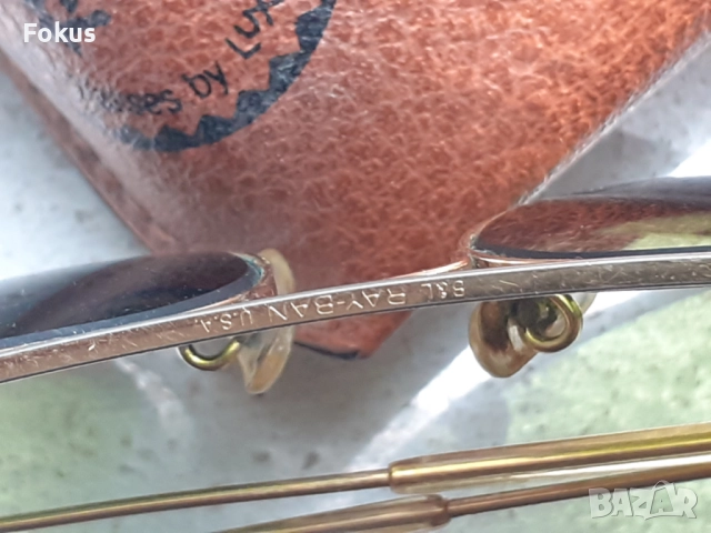 Слънчеви очила Ray Ban Bausch & Lomb - Рей Бан оригинал, снимка 5 - Антикварни и старинни предмети - 51486300