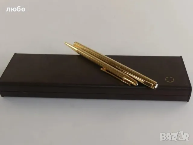 Луксозни Писалка и Химикалка MONTBLANC във Златно Покритие , снимка 2 - Колекции - 48327756